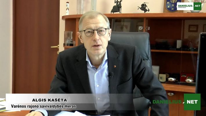  Varėnos rajono mero A. Kašėtos interviu apie gausiai iškritusio sniego pridarytus nuostolius (video)