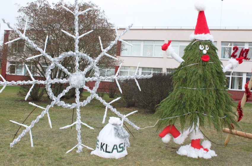  Grožio ir išmonės formulė: kalėdinių dekoracijų parkas Butrimonių gimnazijoje (foto)