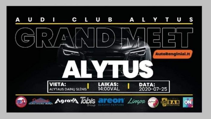  Liepos 25-ąją Audi Club Alytus kviečia į Grand Meet Alytus šventę! (programa)