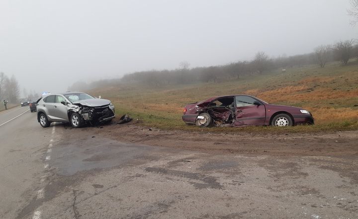  Lazdijų kelyje susidūrė du lengvieji automobiliai (foto)