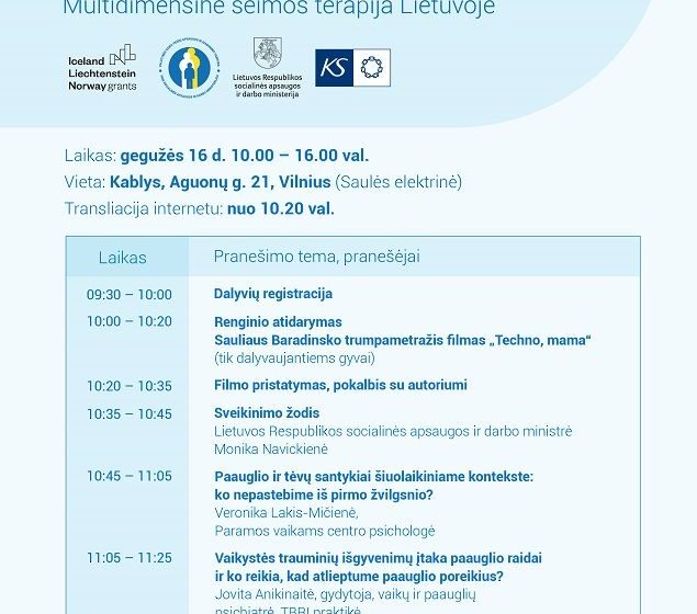  Jau šiandien paauglystės iššūkiams skirta konferencija