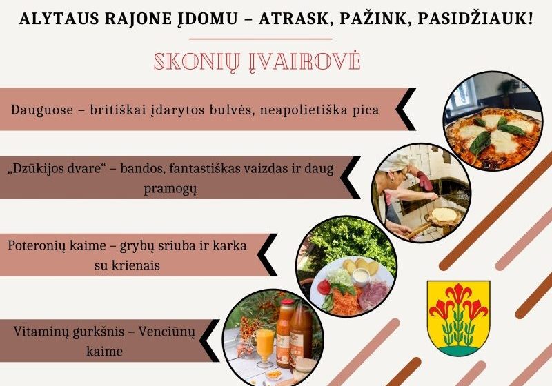  Alytaus rajone įdomu – atrask, pažink, pasidžiauk: skonių įvairovė