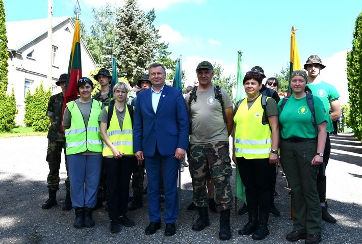  Dzūkijos keliais žygiuoja jaunieji Šv. Jokūbo kelio ambasadoriai