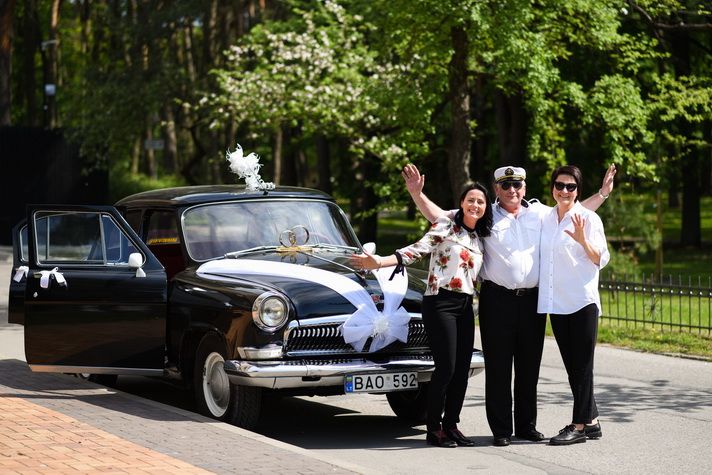  Alytiškio Juozo Jegelevičiaus „Volga” pasiruošusi vestuvėms