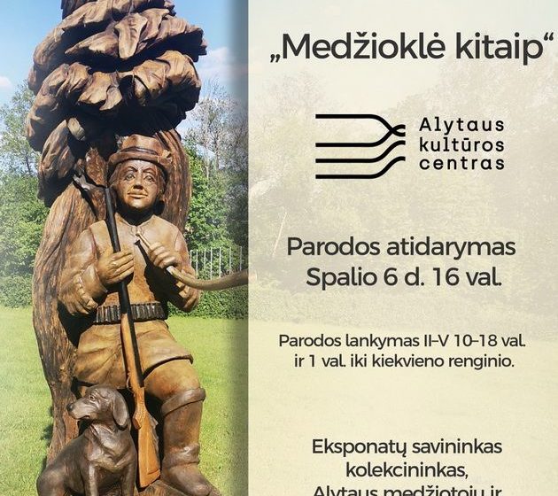  Spalio 6 d. Alytaus kultūros centre – pirmoji medžioklės istorijos ir kultūros paroda! Kviečiame apsilankyti!