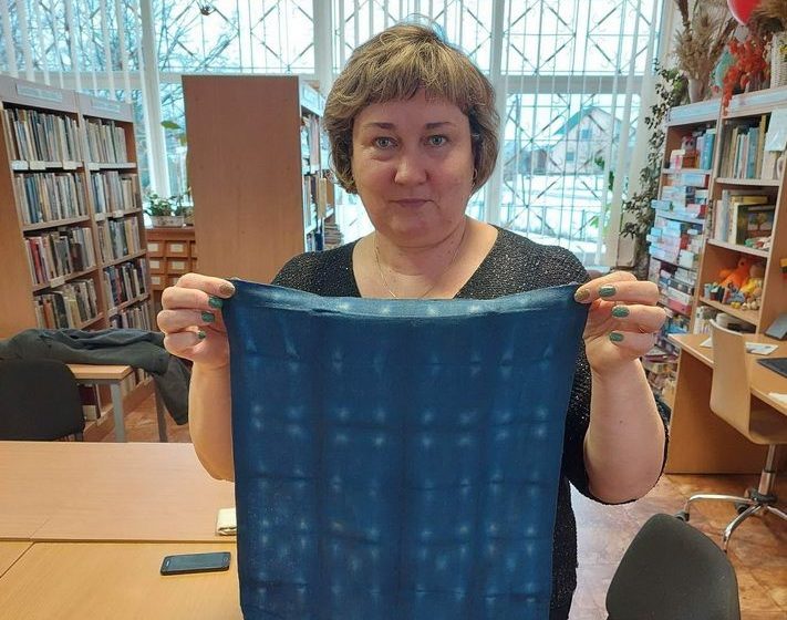  Puodžiai mokėsi Shibori gudrybių