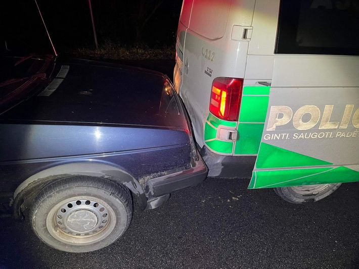  Lazdijų rajone policija gaudė bėglį (video)