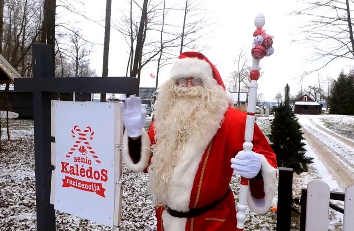  Kalėdų senelis paliko savo Perlytės rezidenciją Simno sen. ir išvyko į Laplandiją (video)