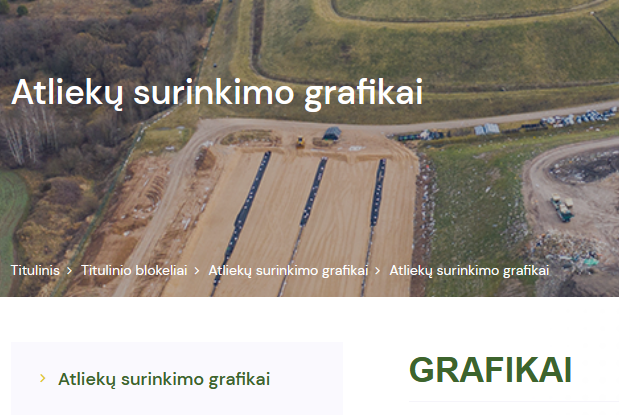  Atliekų vežimo grafikai skelbiami ARATC svetainėje