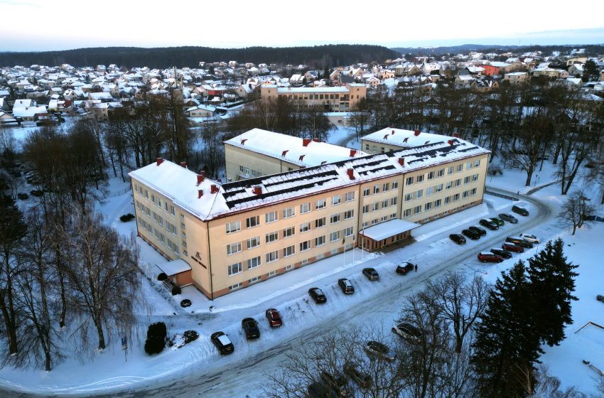  Alytaus kolegija žiemą (foto)