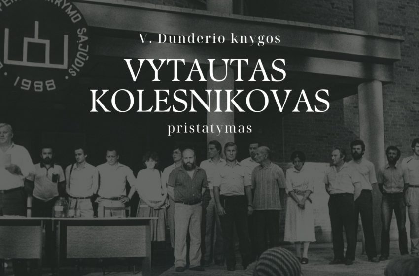 V. Dunderio knygos „Vytautas Kolesnikovas“  pristatymas Alytaus kraštotyros muziejuje