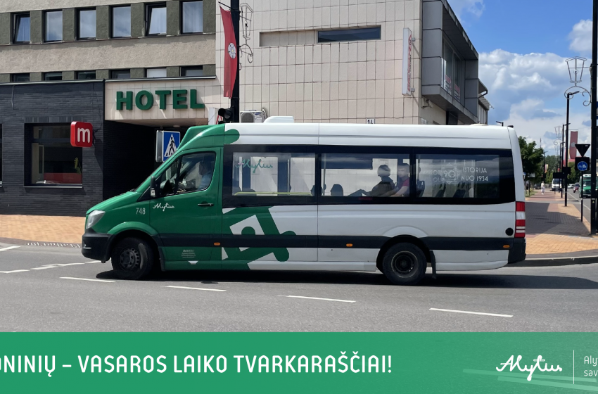  Alytuje po Joninių – vasaros laiko autobusų tvarkaraščiai!