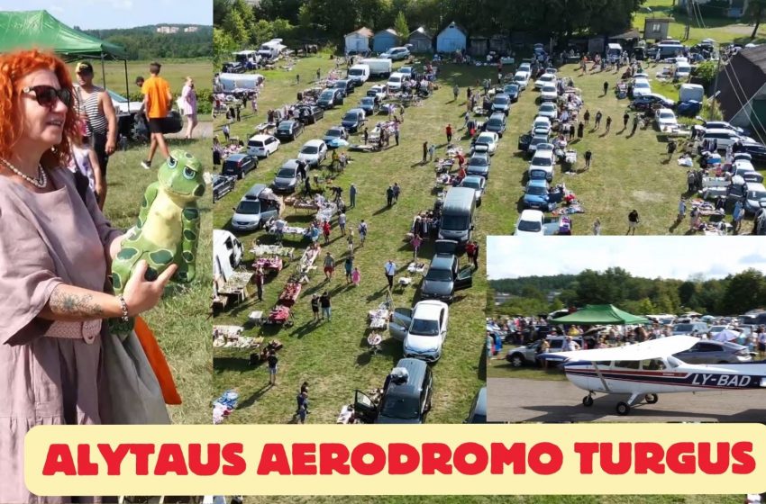  Alytaus aerodromo bagažinių turgus 2024 07 27 (video)