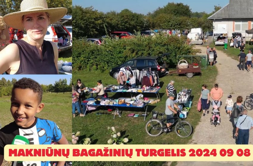  Makniūnų bagažinių turgelis 2024 09 08 (video)