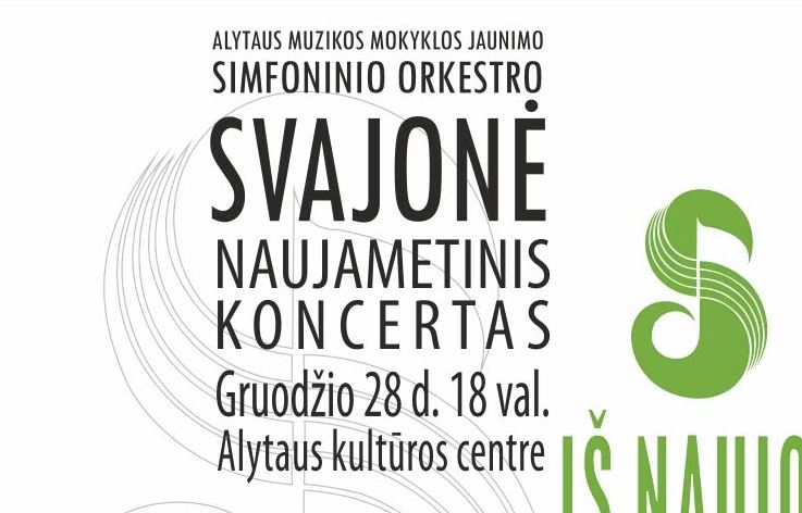  Gruodžio 28 d. Alytuje – Naujametinis „Svajonės” koncertas