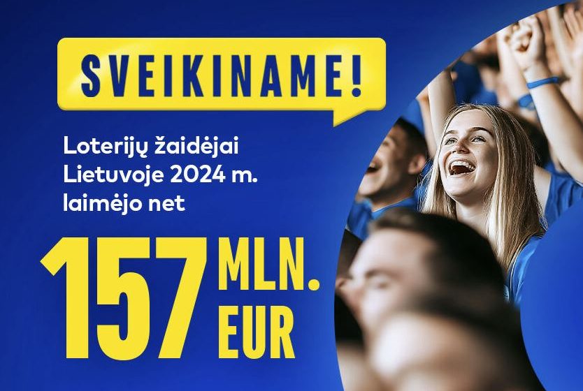  Rekordas pagerintas – pernai lietuviai loterijose laimėjo 157 mln. Eur