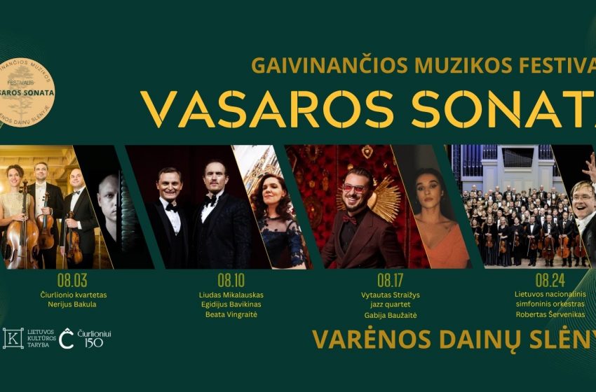 Varėnoje – rugpjūčio sekmadienių magija profesionaliosios muzikos festivalyje „Vasaros sonata“