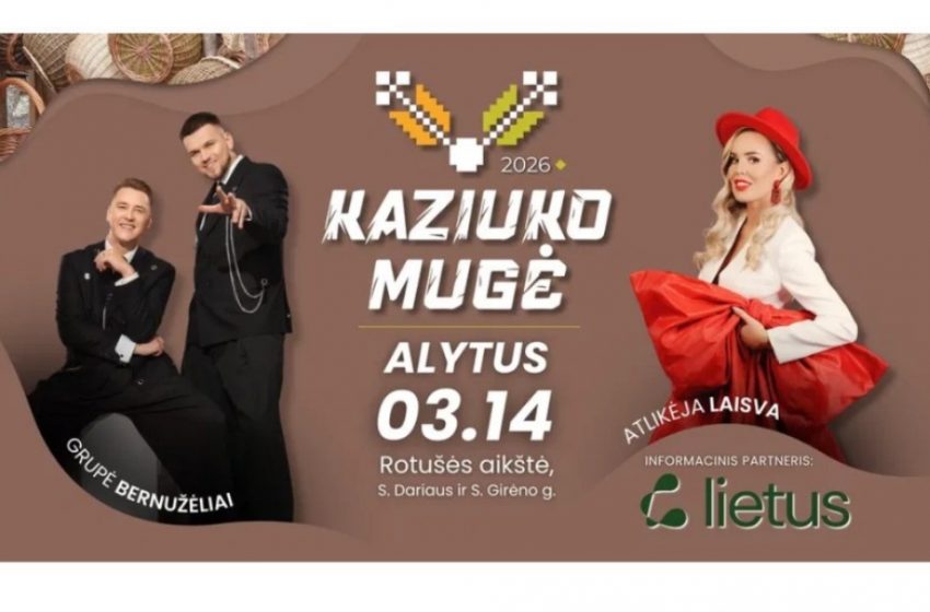  Kovo 14 d. Alytuje – Kaziuko mugė!