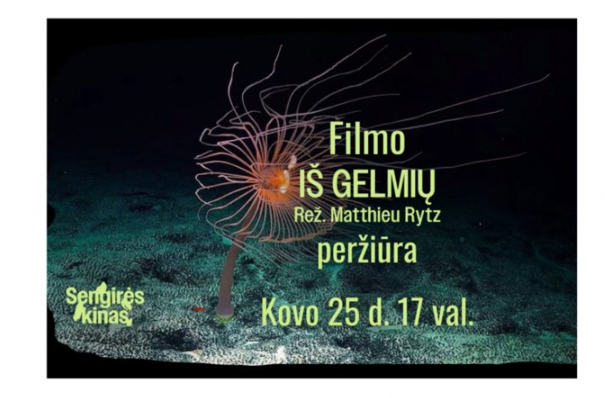  Kovo 25 d. Alytaus J. Kunčino bibliotekoje -SENGIRĖS KINAS: filmo „Iš gelmių“ peržiūra
