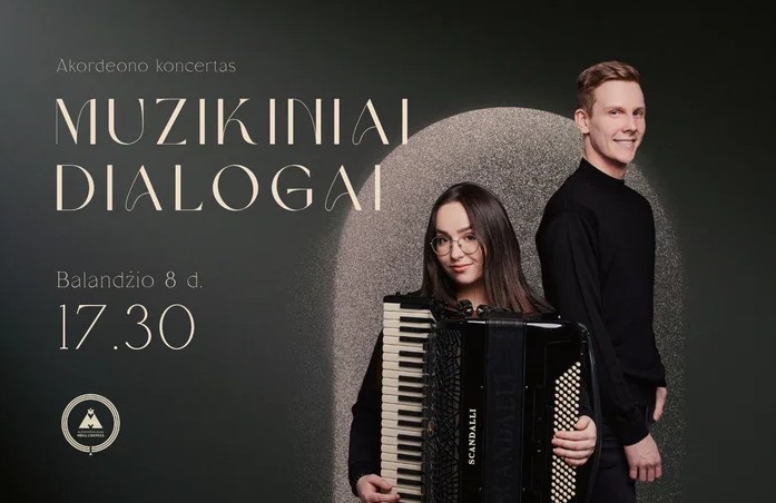  Balandžio 8 d. akordeono koncertas „Muzikiniai dialogai“ – nemokamas renginys Alytaus Audiovizualiųjų menų centre