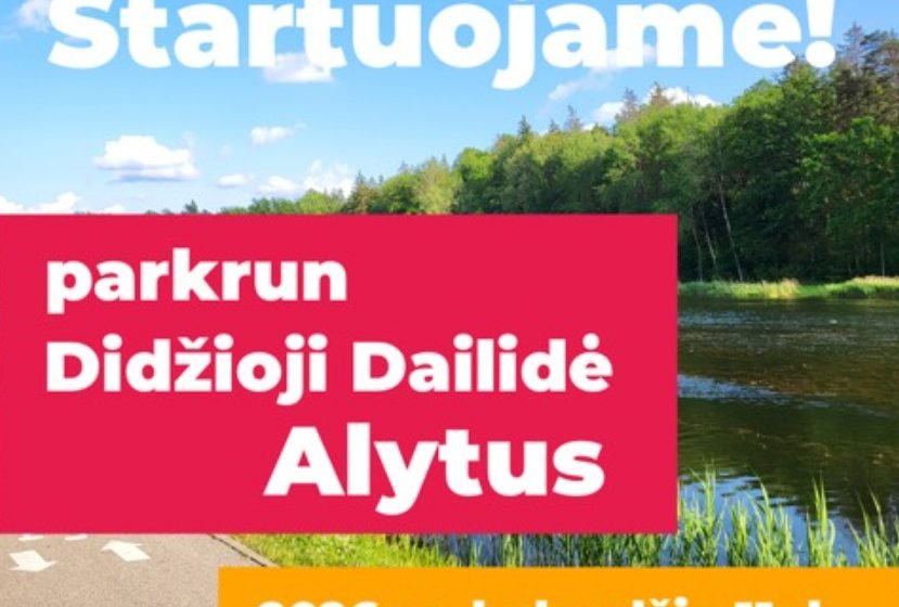  Alytuje pradedamas naujas nemokamas 5 km renginys – „parkrun Didžioji Dailidė“