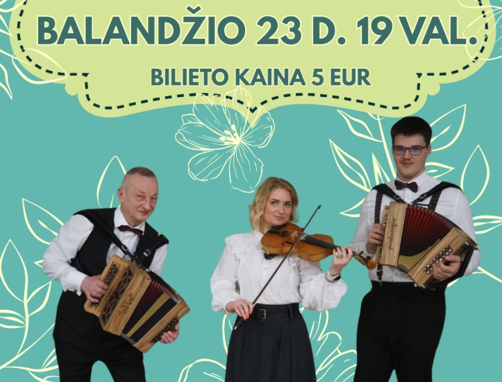  Šokių vakaras Balbieriškyje: gyva muzika, folkloras ir gera nuotaika balandžio 23-ąją