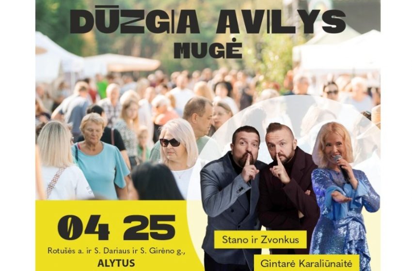  Balandžio 25 d. Alytuje – mugė „Dūzgia avilys”