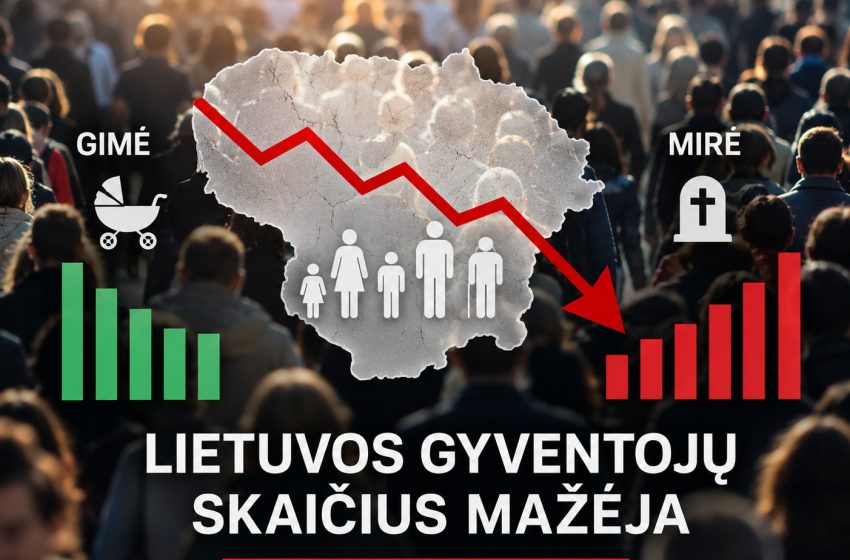  Lietuvos demografinė krizė gilėja: kai kuriose savivaldybėse miršta net 7 kartus daugiau žmonių nei gimsta