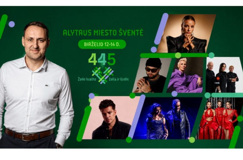  Alytaus miesto dienos 2026: paskelbta visa programa ir ryškiausi atlikėjai