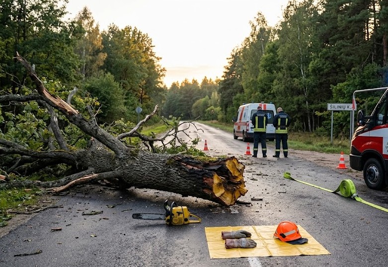  Tragedija Varėnos rajone: vykdydamas tarnybines pareigas mirė Jasauskų komandos ugniagesys