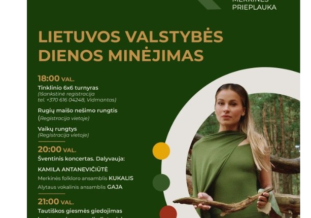  Lietuvos valstybės diena Merkinėje: sportas, muzika ir vienybės akimirka prie Nemuno