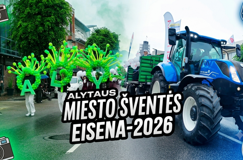  Alytaus miesto šventės eisena-2026 (video)