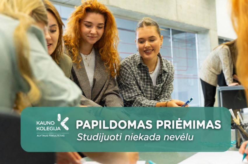  Studijuoti niekada nevėlu: papildomas priėmimas į Alytaus fakultetą atveria naujas galimybes