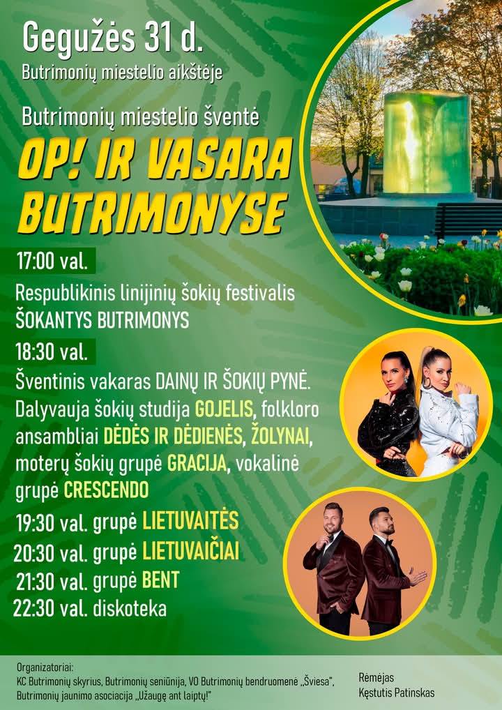 Gegužės 31 d. Butrimonys