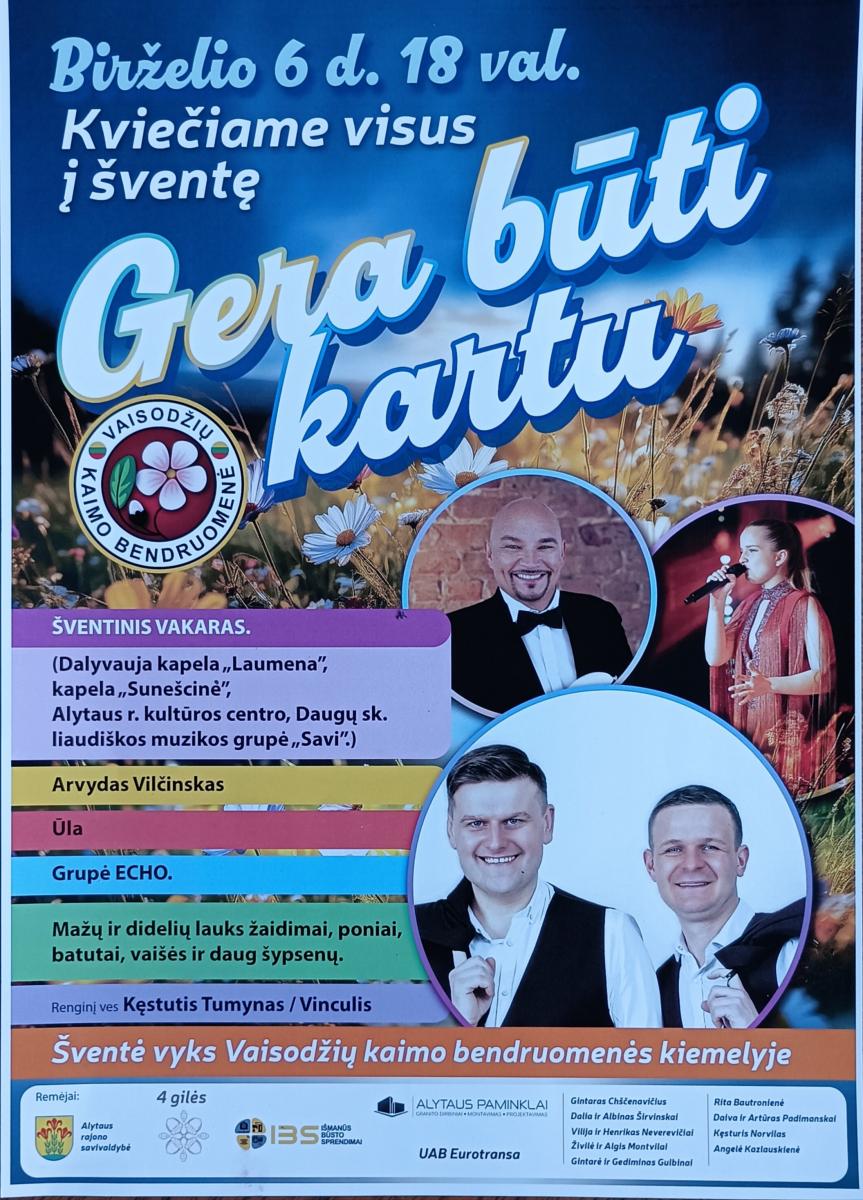 Birželio 6 Vaisodžiai